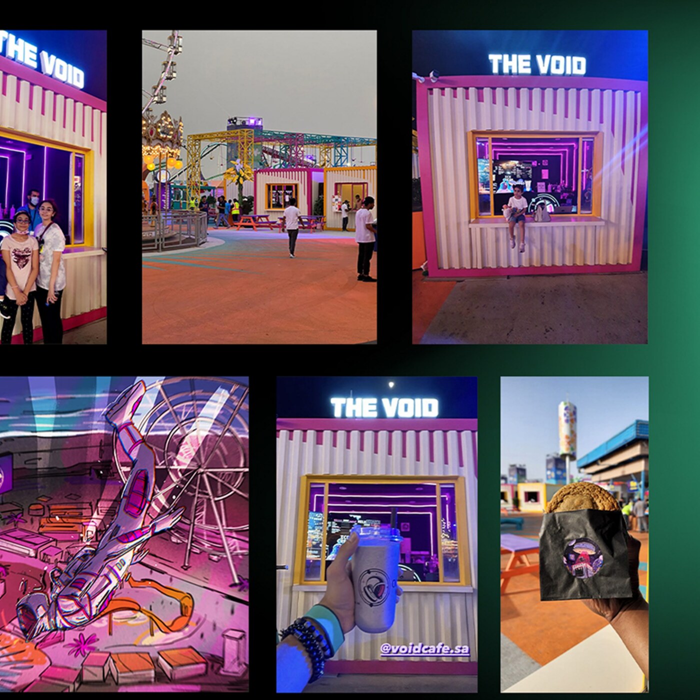 THE VOID hospitality pop-up designed for a live public event